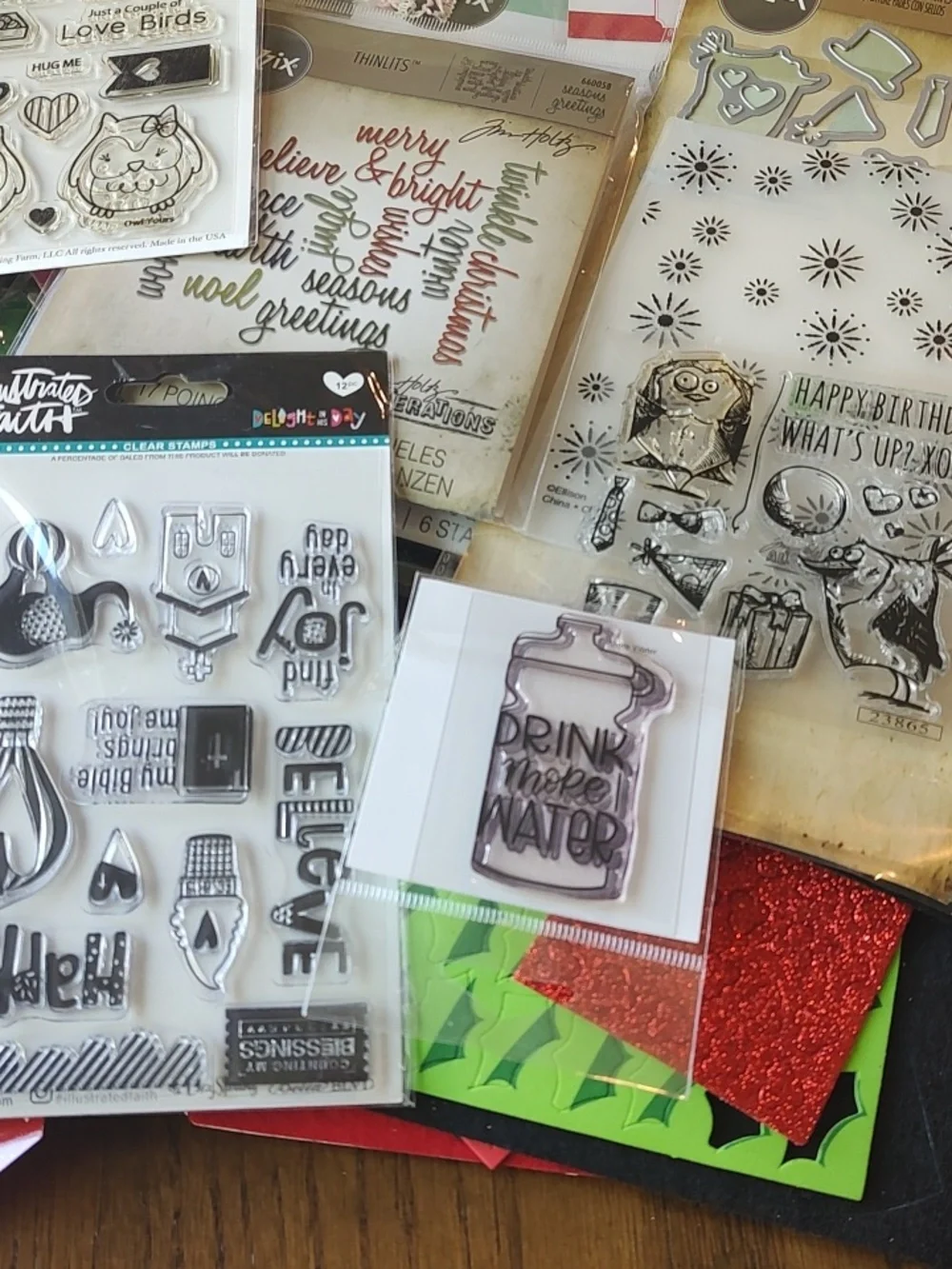 Assorted Craftd Scrapbooking Supplies, Stamps, Die Cuts & More - Mixed Colors - Picture 2 of 6